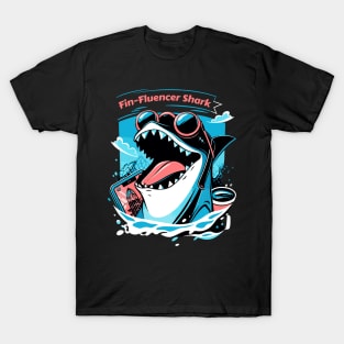 The Fin-Fluencer | A Shark T-Shirt T-Shirt